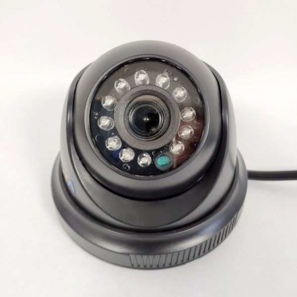 Analoginė AHD 2Mpix kupolinė vidinė kamera 3.6mm, juoda
