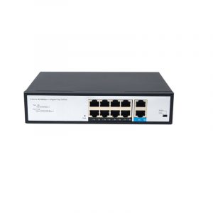 8 portų PoE tinklo komutatorius su 2 Gigabit Uplink portais
